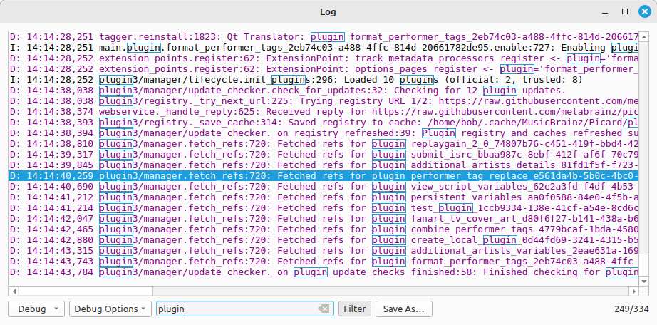 Log Viewer Filtered